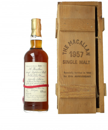 MACALLAN  Speyside Scotch Whisky 1957 1982 75cl 43% OB - Amazing condition