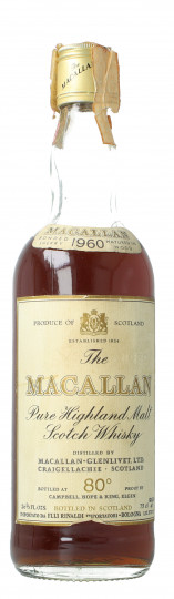 Macallan Speyside Scotch Whisky 1960 75cl 46% OB- No Box