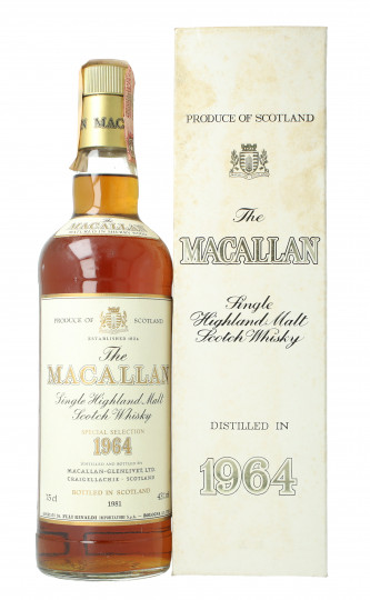 Macallan Speyside Scotch Whisky 1964 1981 75cl 43% OB  -
