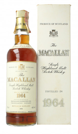 Macallan Speyside  Scotch Whisky 1964 1981 75cl 43% OB-Rinaldi import