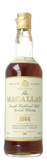 Macallan Speyside Scotch Whisky 1964 75cl 43% OB- No Box