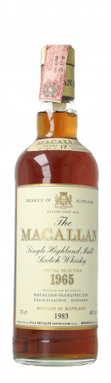 Macallan Speyside Scotch Whisky 1965 1983 75cl 43% OB- No Box