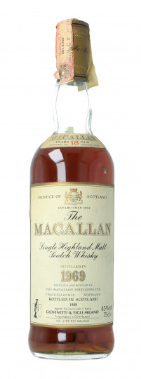 Macallan Speyside Scotch Whisky 1969 75cl 43% OB- No Box