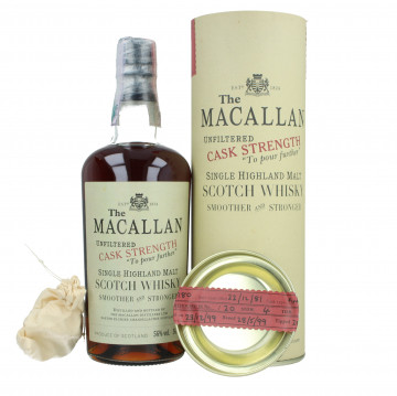 MACALLAN  Speyside Scotch Whisky 1981 1999 50cl 56% OB-Exceptional cask