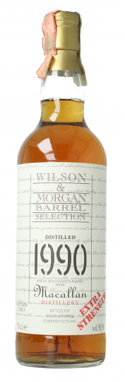Macallan Speyside  Scotch Whisky 1990 2003 70cl 50.5% Wilson & Morgan  - Extra Strength