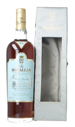 Macallan Speyside  Scotch Whisky 1996-1999 2011 70cl 46.8% OB-  Box damaged Royal Marriage
