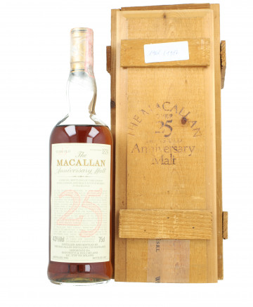 Macallan Speyside  Scotch Whisky 25 Year old 1962 1987 75cl 43% ANNIVERSARY MALT