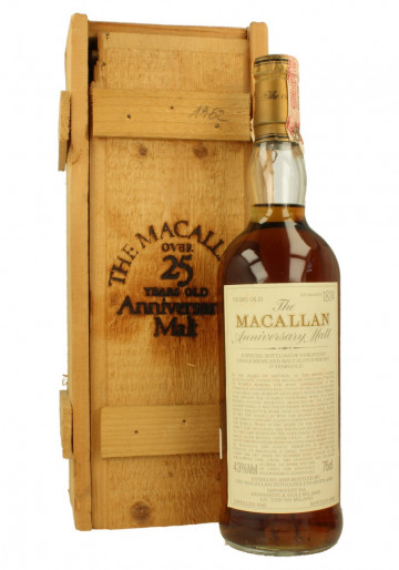 Macallan Speyside Scotch Whisky 25 Year Old 1962 1988 75cl 43% OB  -Anniversary malt