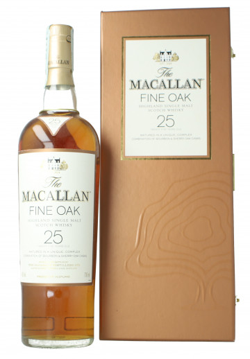 Macallan Speyside Scotch Whisky 25 year old 2010 circa 70cl 43% Ob- Fine oak