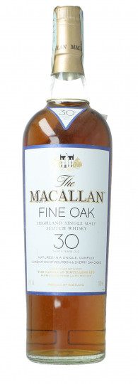 Macallan Speyside  Scotch Whisky 30 year old early 2000's -2010 70cl 43% OB-  No box