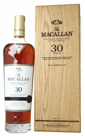Macallan Speyside Scotch Whisky 30 Year Old Edition  2021 70cl 43% OB wood box Sherry cask