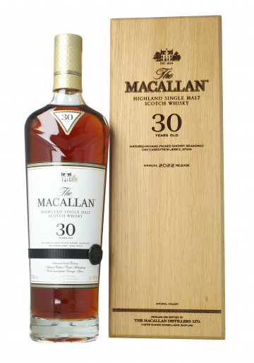 Macallan Speyside Scotch Whisky 30 Year Old Edition  2022 70cl 43% OB wood box Sherry cask