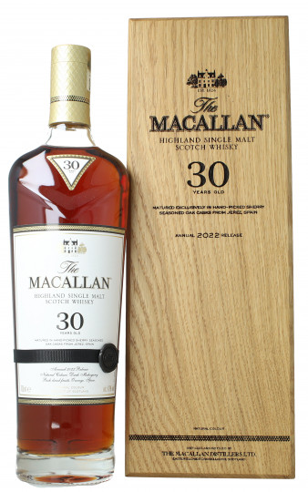 Macallan Speyside Scotch Whisky 30 Year Old Edition  2022 70cl 43% OB wood box Sherry cask