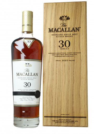 Macallan Speyside Scotch Whisky 30 Year Old Edition  2023 70cl 43% OB wood box Sherry cask