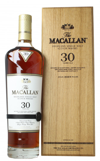 Macallan Speyside Scotch Whisky 30 Year Old Edition  2024 70cl 43% OB wood box Sherry cask