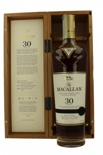 Macallan Speyside Scotch Whisky 30 years old 2022 70cl 43%
