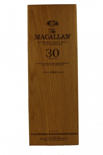 Macallan Speyside Scotch Whisky 30 years old 2022 70cl 43%