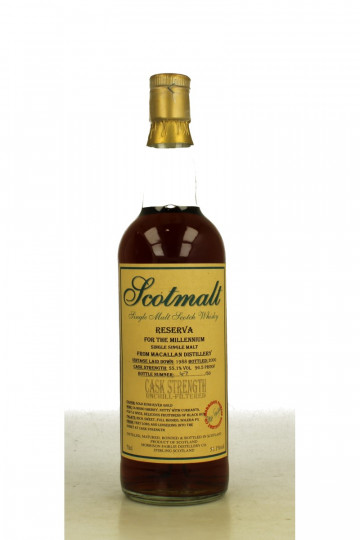 Macallan Speyside Scotch Whisky 33 Year Old 1988 2000 70cl 55.1% Scotmalt Only 50 Bottles