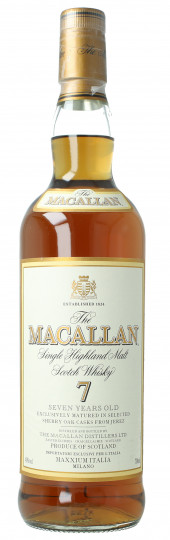 Macallan Speyside Scotch Whisky 7 Years Old 70cl 40% OB - Maxxium