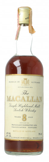 Macallan Speyside  Scotch Whisky 8 Year old - Bot. in The 80's 75cl 43% OB-