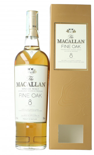 Macallan Speyside Scotch Whisky 8 Year Old Bot in The 90's early 2000 70cl 40% OB-Fine Oak