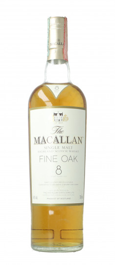 Macallan Speyside Scotch Whisky 8 Years Old Pre 2007 70cl 40% Ob- Fine oak