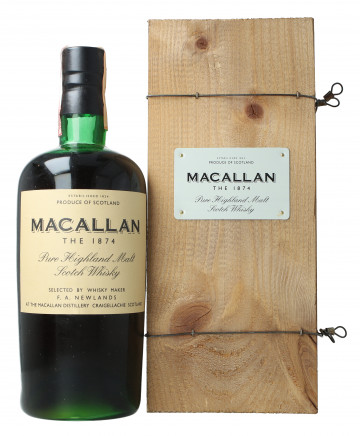 Macallan Speyside  Scotch Whisky Bottled 1996 70cl 45% OB- 1874 Replica Bottle