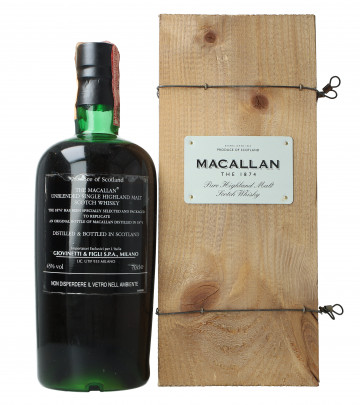 Macallan Speyside  Scotch Whisky Bottled 1996 70cl 45% OB- 1874 Replica Bottle