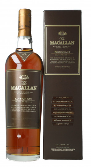Macallan Speyside Scotch Whisky Edition No. 1 70cl 43% OB Carton box