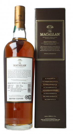 Macallan Speyside Scotch Whisky Edition No. 1 70cl 43% OB Carton box