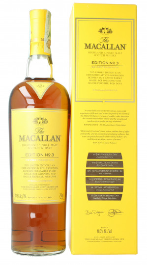 Macallan Speyside Scotch Whisky Edition No 3 75cl 48.3%