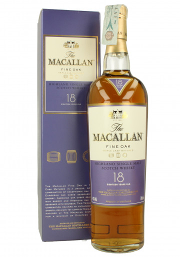 Macallan Speyside Scotch Whisky Fine Oak 18  year old 70cl 43% OB