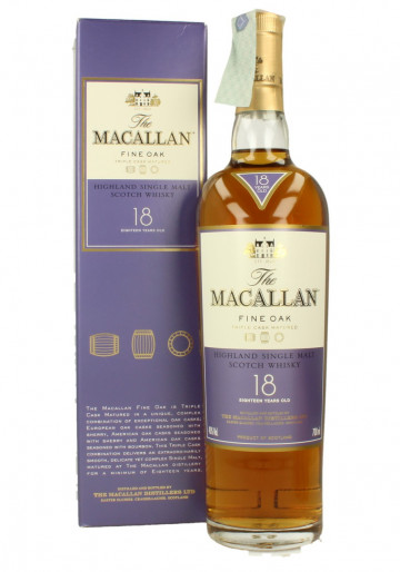Macallan Speyside Scotch Whisky Fine Oak 18 Year old 70cl 43% OB Old edition