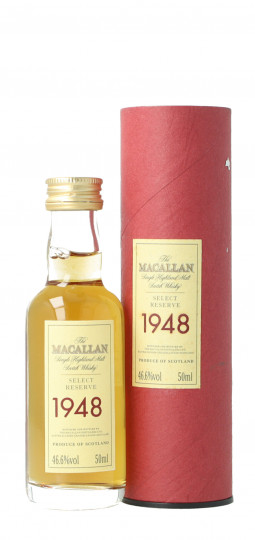 Macallan Speyside  Scotch Whisky Fine & Rare 51 year old 1948 5cl 46.6% OB-miniature