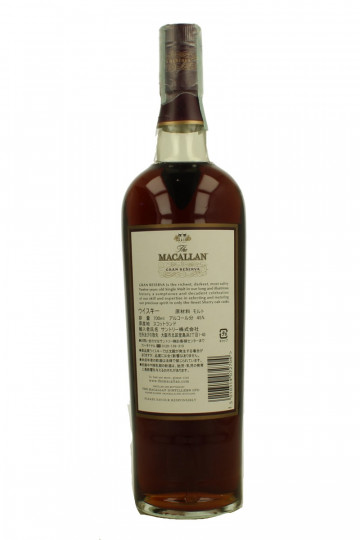 Macallan  Speyside Scotch Whisky Gran Reserva 12 Year Old Bot early 2000 70cl 45.6% OB- Japan Market