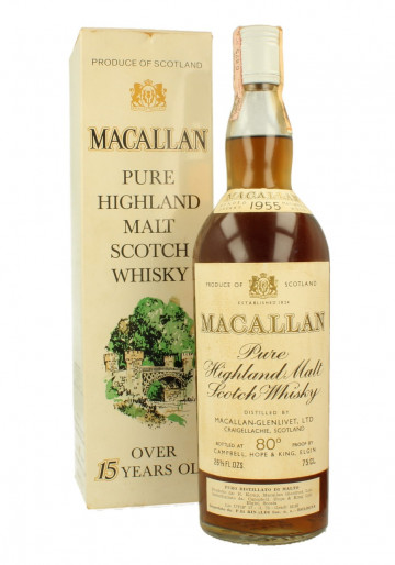 MACALLAN  Speyside Scotch Whisky Over 15 year old 1955 75cl 45,85% OB - Rinaldi Import