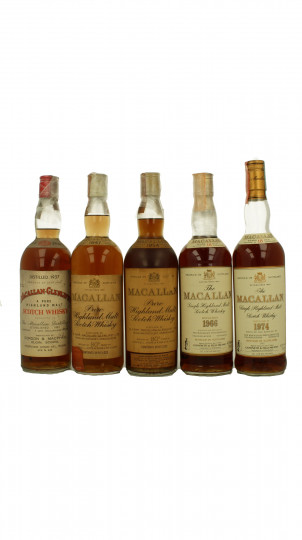 Macallan Tasting Online 8th June 2024 1937-1947-1954-1966-1974 5x1cl Amazing 1cl  each   IS NOT A FULL BOTTLE BUT SAMPLES