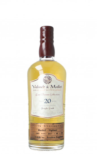 MACDUFF  Speyside Scotch Whisky 20 year old 1997 2017 70cl 51.3% Valinch & Mallet cask 0120