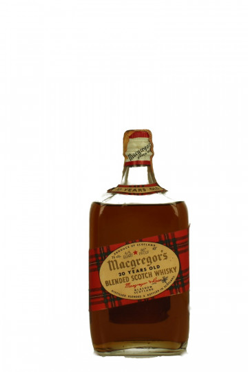 MacGregor's  Blended Scotch Whisky 20  years old - Bot.70's 75cl 43% OB-