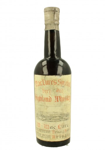 MACLURES SPECIAL VERY OLD HIGHLAND WHISKY M.MAC LURE WE DO NOT GUARANTEE THE BOTTLE AUTHENTICITY 75 CL