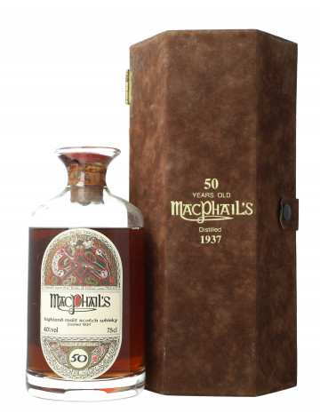 Macphail's (Macallan ) Speyside Scotch Whisky 50 Year old 1937 75cl 40% Gordon MacPhail  - Book Of Keel's Crystal