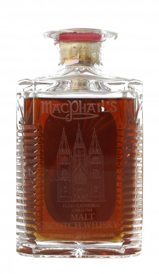 Macphail's Speyside Scotch Whisky 50 Year old 1940 75cl ? Gordon MacPhail  -Elgin Cathedral Probably Macallan