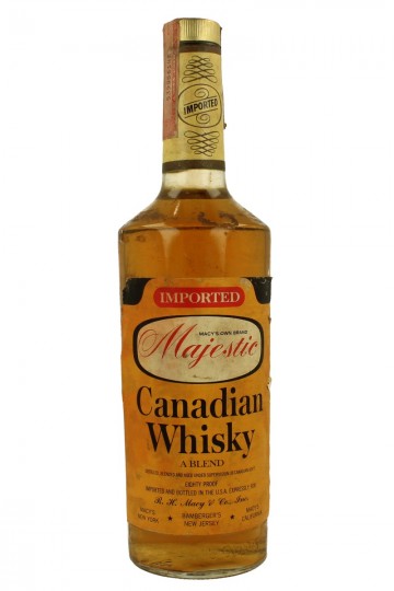 Majestic Canadian Whisky bot 60/70's 75cl 80 US-Proof
