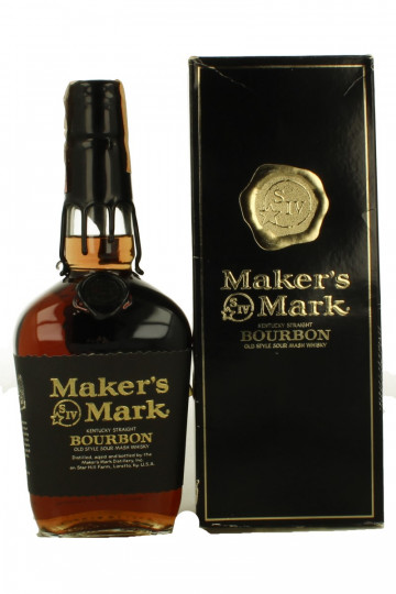 Maker 's  Mark Kentucky Bourbon Whiskey 75cl 47.5% Ob- Black label