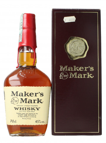 Maker 's  Mark Kentucky Bourbon Whiskey - Bot. in The 90's 70cl 45% OB-