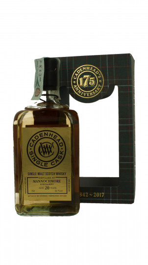 MANNOCHMORE 20 years old 1997 2017 70cl 52.7% Cadenhead's - Single Cask- 175th Anniversary