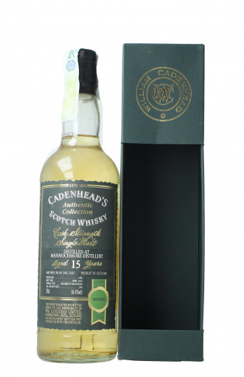 Mannochmore Speyside  Scotch Whisky 15 year old 1996 2012 70cl 56.4% Cadenhead - Authentic  Collection