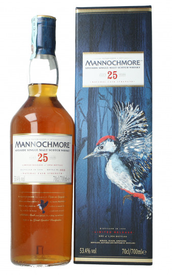 Mannochmore Speyside  Scotch Whisky 25 year old 1990 70cl 53.4% OB-  Limited release