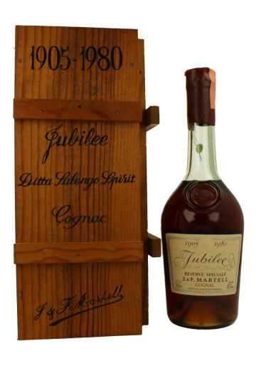 MARTELL COGNAC CORDON BLUE 1905-1980 Jubilee Bot.1980's 70cl 40% Bottle propriety of private collector for sale
