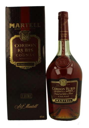 MARTELL COGNAC CORDON RUBIS BOTTLED IN THE  90'S EARLY 2000 70cl 40% Bottle propriety of private collector for sale